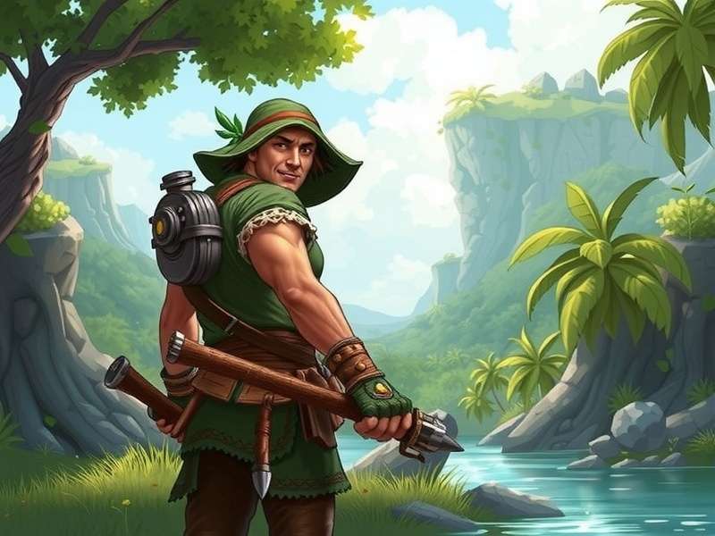 Assolna Adventure Quest main character in Goan landscape